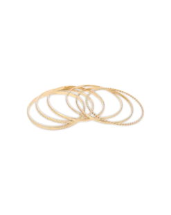 Ensemble de bracelets joncs - Golden Classic