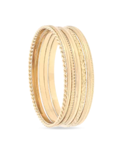 Ensemble de bracelets joncs - Golden Classic
