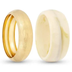 Ensemble de bracelets joncs - Golden Marble