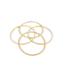 Ensemble de bracelets joncs - Golden Four