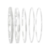 Ensemble de bracelets joncs - Silver Essentials