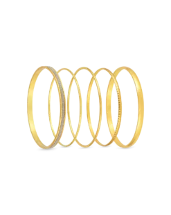 Ensemble de bracelets joncs - Wonderful Gold