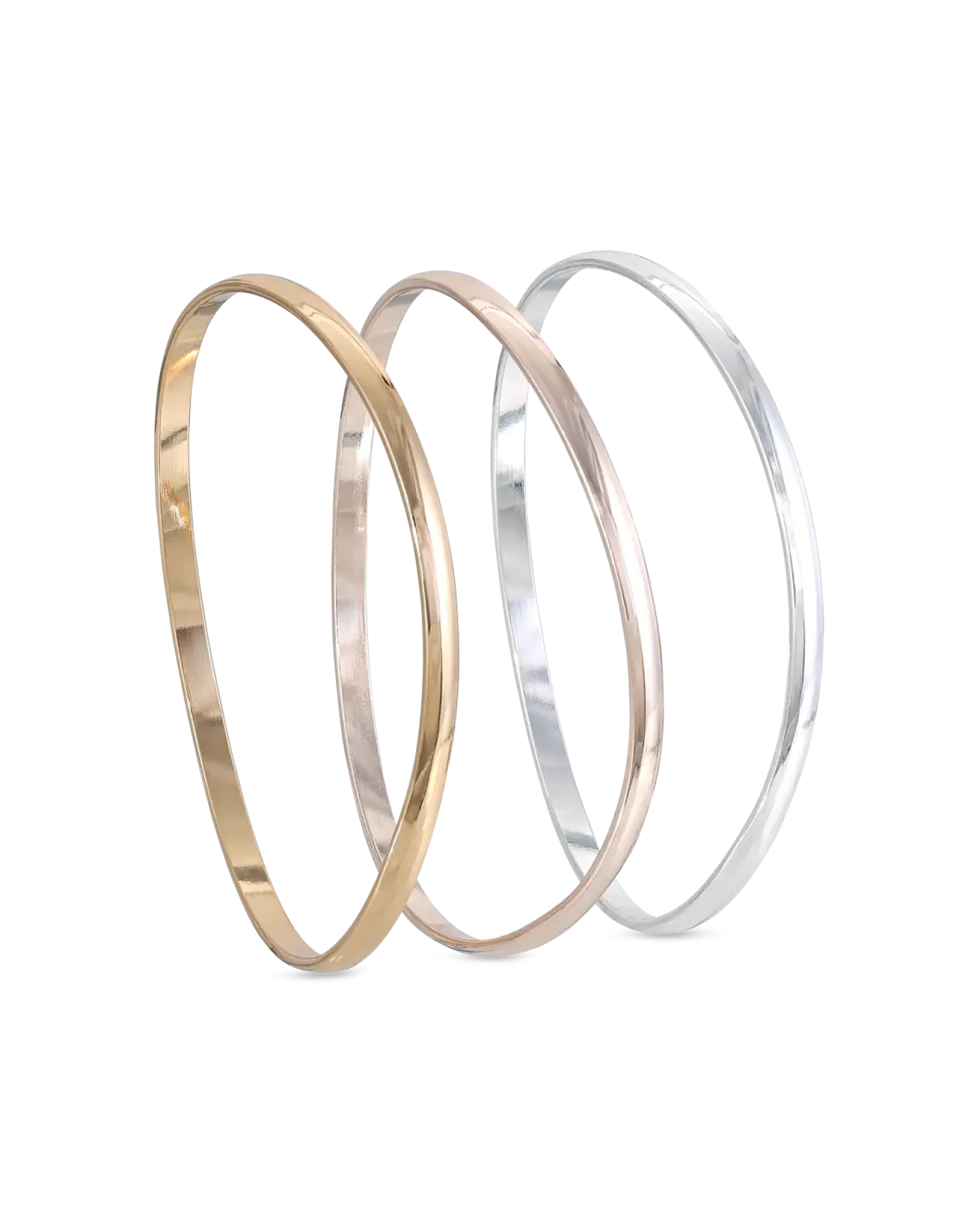 Ensemble de bracelets joncs - Wavy Trio
