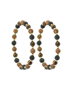 Ensemble de bracelets - Lava Stone