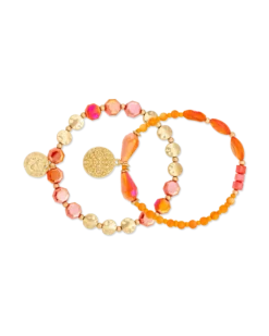 Ensemble de bracelets - Orange Shell