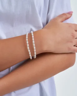 Ensemble de bracelets - Pearly Silver