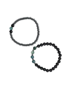 Ensemble de bracelets pour homme - Agate Gems
