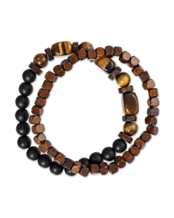 Ensemble de bracelets pour homme - Brown Duo