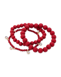 Ensemble de bracelets - Triple Red