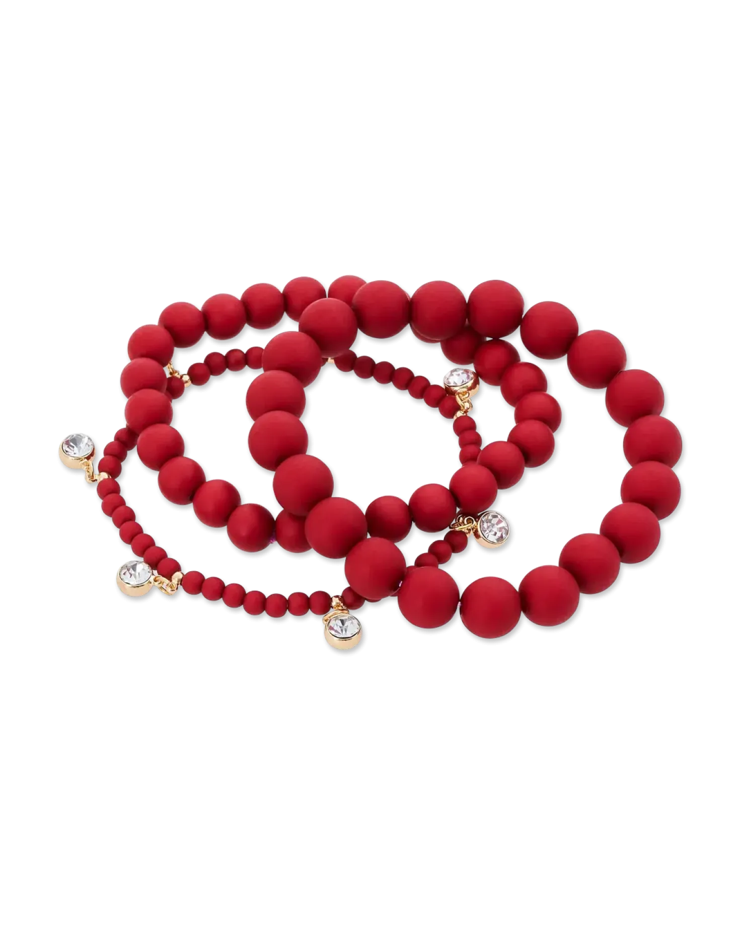 Ensemble de bracelets - Triple Red