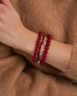 Ensemble de bracelets - Triple Red