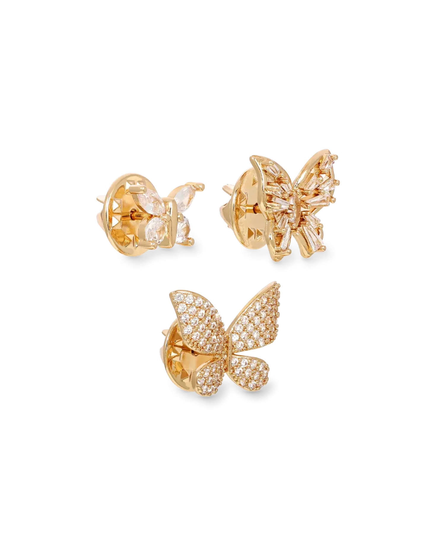 Ensemble de broches - Golden Trio