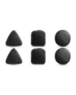 Ensemble de clous d'oreilles - Black Shapes