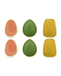 Ensemble de clous d'oreilles - Colorful Enamel