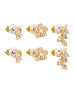 Ensemble de clous d'oreilles - Pretty Leaves