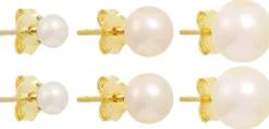 Ensemble de clous d'oreilles - Pearly Essentials