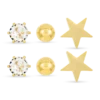 Ensemble de clous d'oreilles - Star Shine