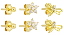Ensemble de clous d'oreilles - Spring Trio