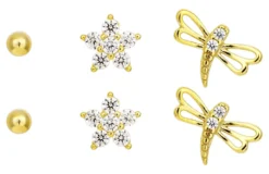 Ensemble de clous d'oreilles - Spring Trio