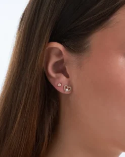Ensemble de clous d'oreilles - Sparkle Heart