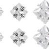 Ensemble de clous d'oreilles - Shiny Squares