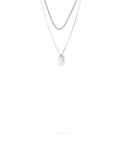 Ensemble de colliers pour homme - Silver Tag