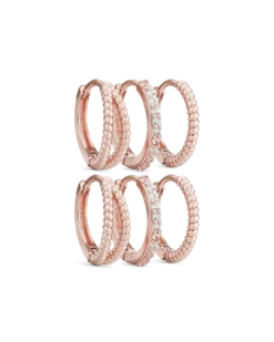 Ensemble de créoles - Basic Rose