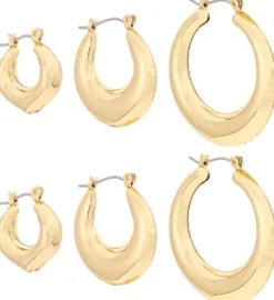 Ensemble de créoles - Classic Gold