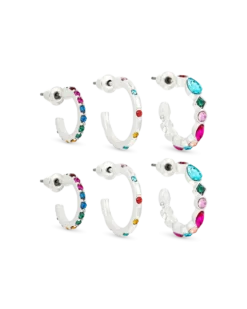 Ensemble de créoles - Colorful Sparkle
