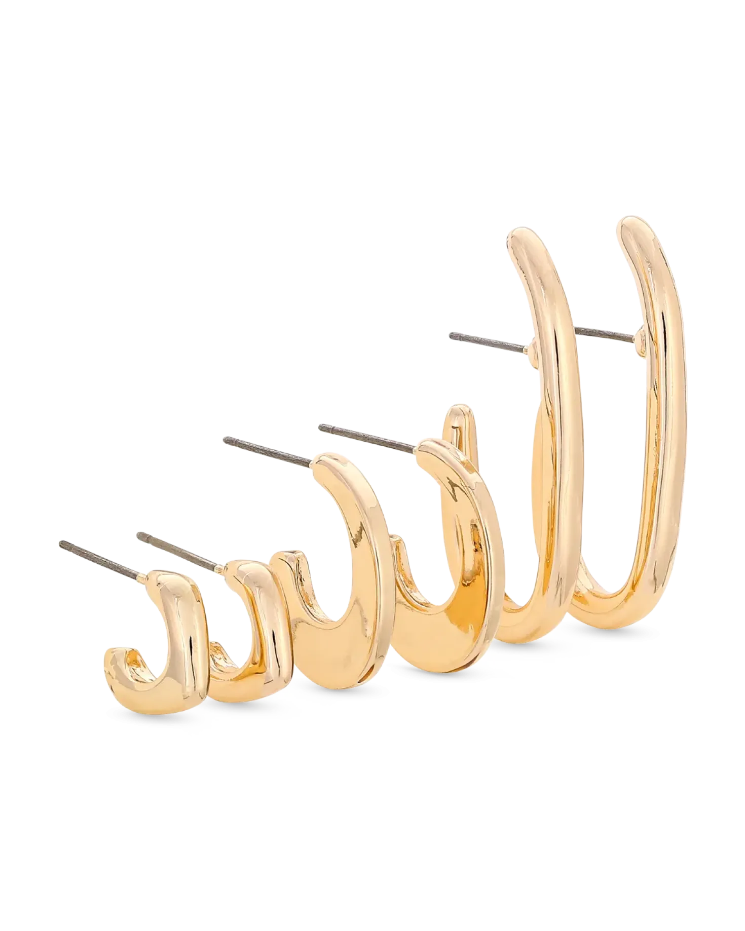 Ensemble de créoles - Elegant Gold