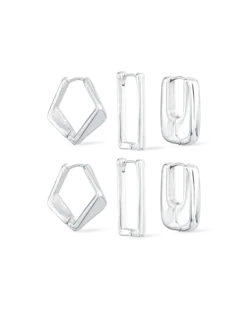 Ensemble de créoles - Geometric Huggies
