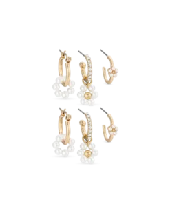 Ensemble de créoles - Pearly Flowers