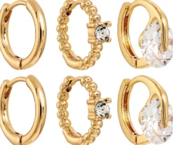 Ensemble de créoles - Zirkonia Bling