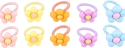 Ensemble d'elastiques á cheveux pour enfant - Happy Flowers