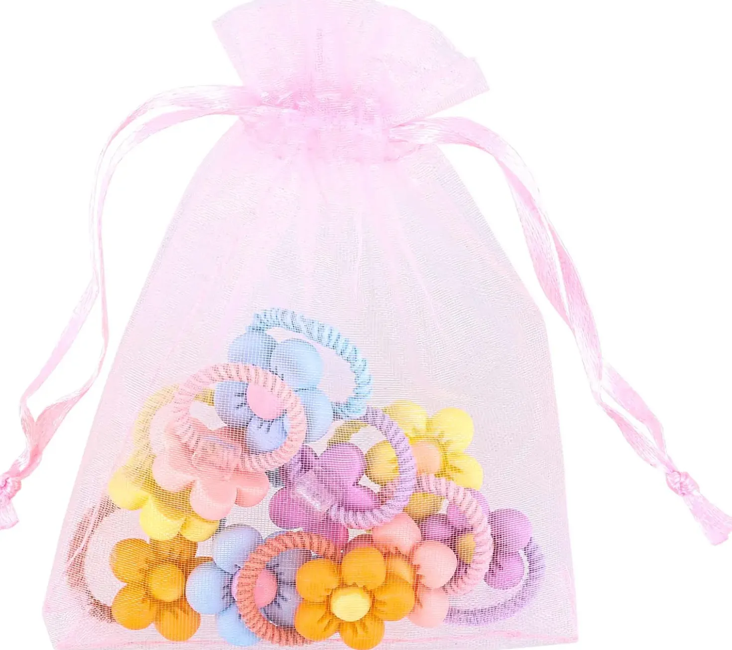 Ensemble d'elastiques á cheveux pour enfant - Happy Flowers