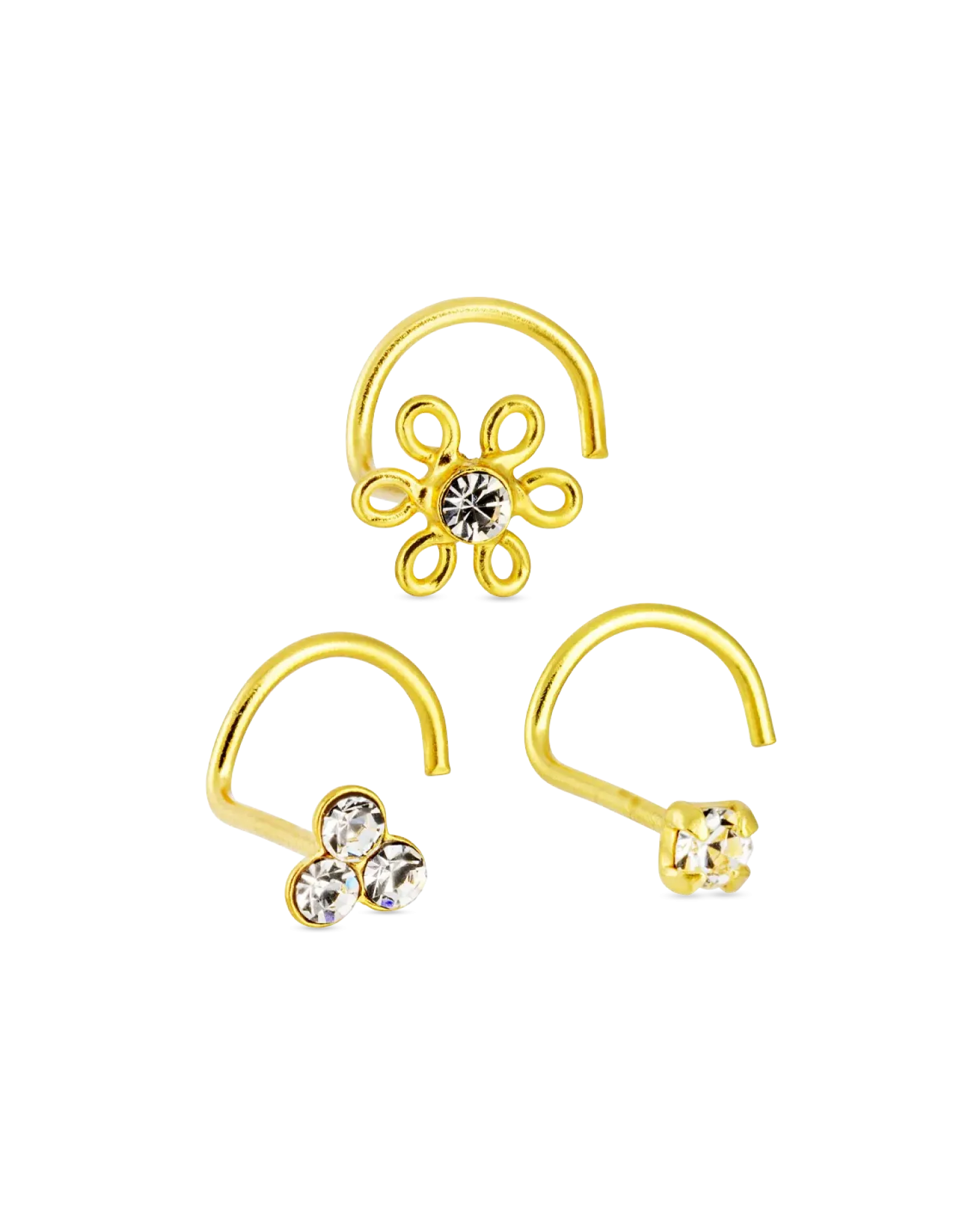 Ensemble de piercings - Golden Trio