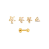 Ensemble de piercings - Golden Blossoms