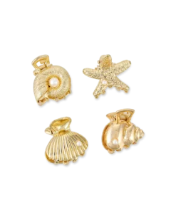 Ensemble de pinces á cheveux - Golden Shells