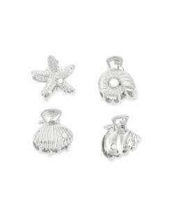 Ensemble de pinces á cheveux - Silver Shells
