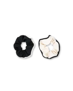 Ensemble d'élastiques pour cheveux - Black White