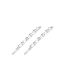Ensemble d'épingles à cheveux - Silver Rhinestones