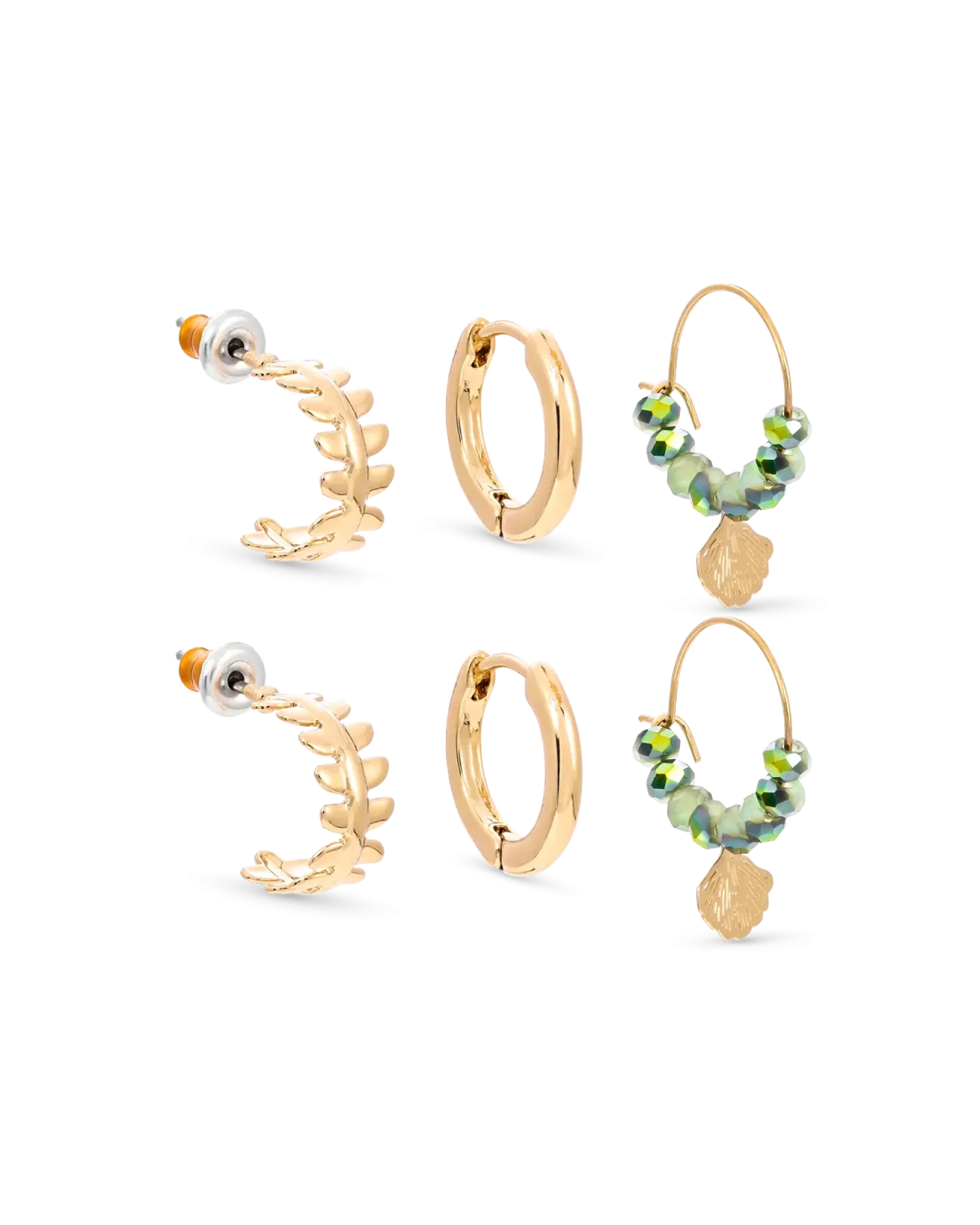 Ensemble pour les oreilles - Green Shells