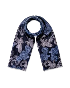 Foulard - Blue Paisley