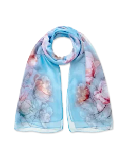Foulard - Floral Blue