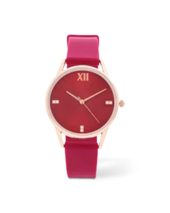 Montre - Simple Burgundy