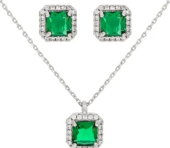 Parure de bijoux - Emerald Zirkonia