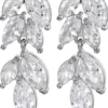 Parure de bijoux - Zirconia Leaves