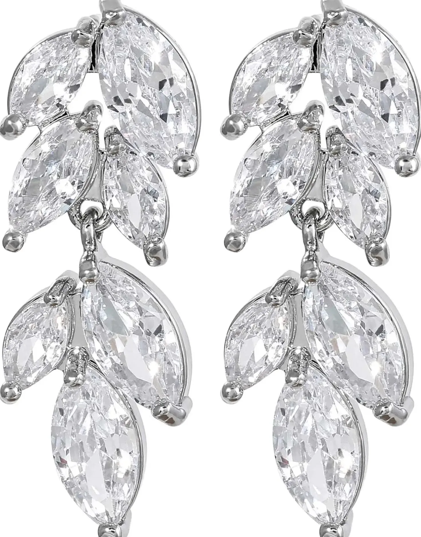 Parure de bijoux - Zirconia Leaves