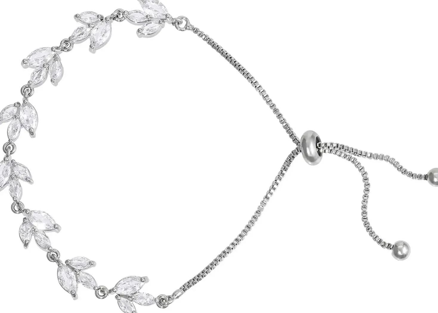 Parure de bijoux - Zirconia Leaves