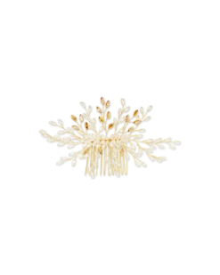 Peigne - Beige Pearls